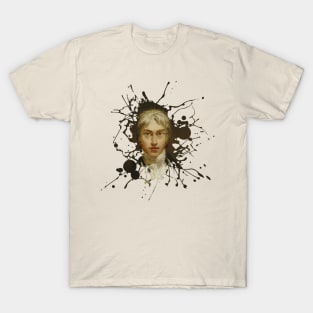 JMW Turner Artist Portrait Paint Splat T-Shirt